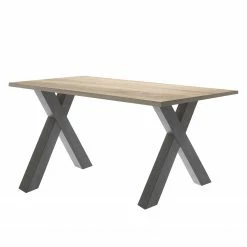 Mooved Schreibtisch Leeton II - Anthrazit / Eiche Sonoma Dekor - Breite: 160 cm