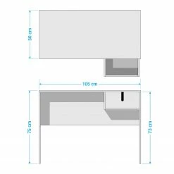 Tenzo Schreibtisch Uno - Grau -Möbel Verkäufe 2024 1000132548 181115 07552911 GALLERYIMAGES P000000001000132548