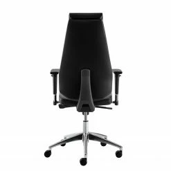 Mayer Sitzmöbel Bürodrehstuhl Lakota - Echtleder / Aluminium - Schwarz / Chrom -Möbel Verkäufe 2024 1000133111 180919 09514918 GALLERYIMAGES P000000001000133111