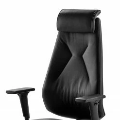 Mayer Sitzmöbel Bürodrehstuhl Lakota - Echtleder / Aluminium - Schwarz / Chrom -Möbel Verkäufe 2024 1000133111 180919 09515020 GALLERYIMAGES P000000001000133111