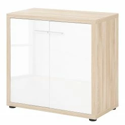 Maja Möbel Aktenschrank Set Plus - Weiß / Eiche Dekor