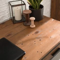 Ars manufacti Schreibtisch Grasby - Pinie massiv / Metall - Pinie / Schwarz -Möbel Verkäufe 2024 1000147153 190730 14584900014 DETAILS P000000001000147153