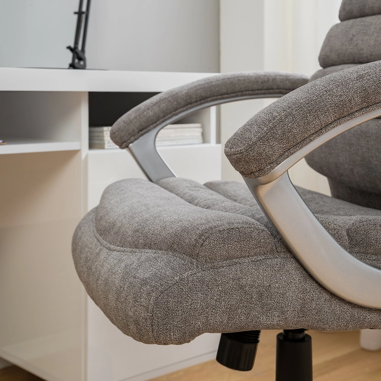 Furnitive Chefsessel Hatley III - Mikrofaser / Kunststoff - Grau 18 Furnitive Chefsessel Hatley III - Mikrofaser / Kunststoff - Grau – Bild 16