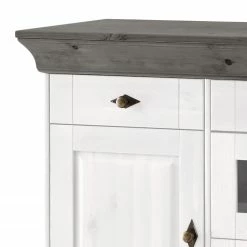 Maison Belfort Sideboard Bergen II - Kiefer massiv - Kiefer Weiß / Kiefer Grau -Möbel Verkäufe 2024 1000147249 211122 08324402439 DETAILS P000000001000147249