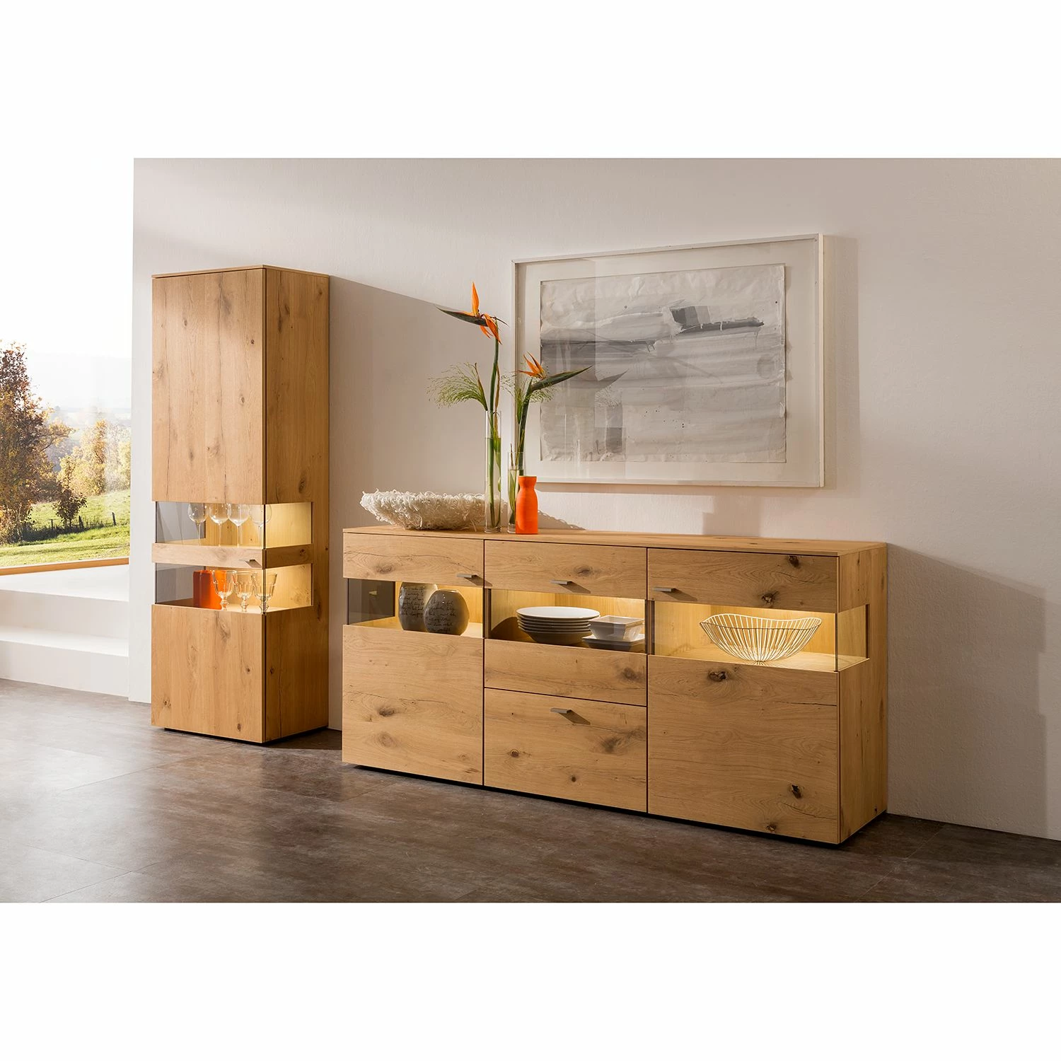 GWINNER Sideboard Anzio II - Balkeneiche 8 GWINNER Sideboard Anzio II - Balkeneiche – Bild 6