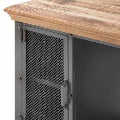 Ars manufacti Schreibtisch Hunter II - Mango massiv / Metall - Mango / Silber -Möbel Verkäufe 2024 1000150447 210630 15210600010 DETAILS P000000001000150447