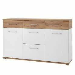 Germania Sideboard Nerola - Weiß / Eiche Navarra Dekor