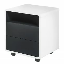 Loftscape Rollcontainer Cooks Hill - Matt Anthrazit / Matt Weiß