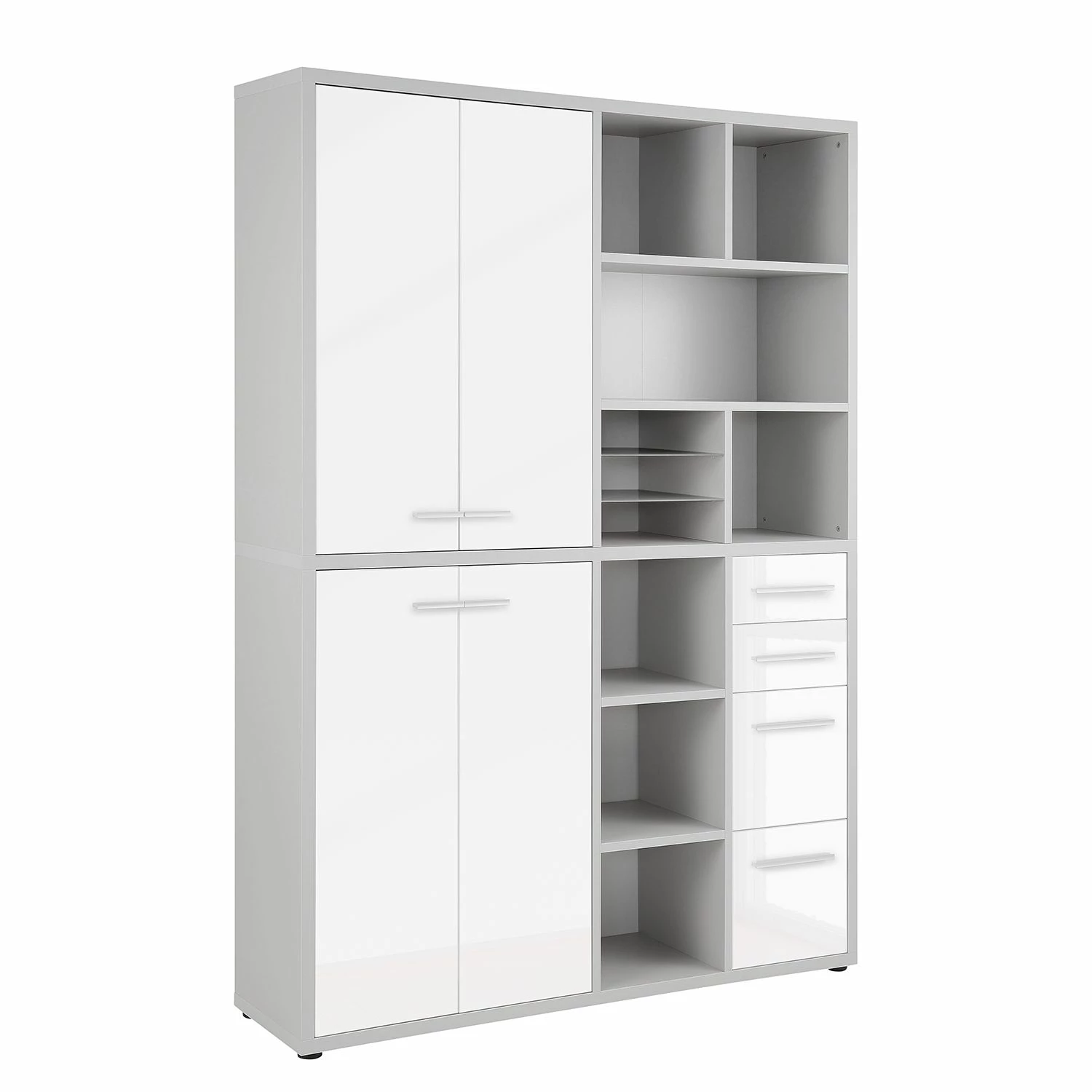 Maja Möbel Aktenschrank Set Plus V - Farbe - Weiß / Platingrau 3 Maja Möbel Aktenschrank Set Plus V - Farbe - Weiß / Platingrau