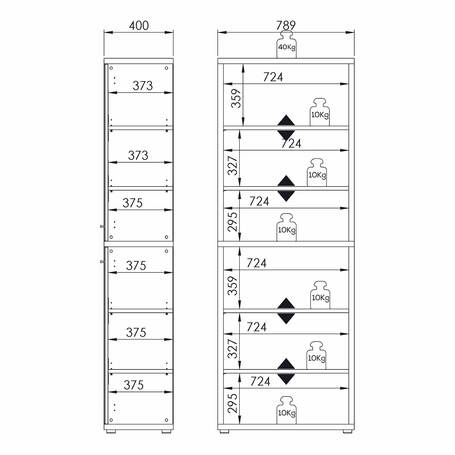 Maja Möbel Aktenschrank Set Plus III - Farbe - Weiß / Eiche Dekor 9 Maja Möbel Aktenschrank Set Plus III - Farbe - Weiß / Eiche Dekor – Bild 7