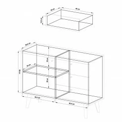 Norrwood Kommode Gyland - Matt Weiß / Eiche Riviera Dekor -Möbel Verkäufe 2024 1000164005 190307 08392200038 GALLERYIMAGES P000000001000164005