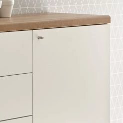 Norrwood Sideboard Gyland - Matt Weiß / Eiche Riviera Dekor -Möbel Verkäufe 2024 1000164014 190307 08392400100 GALLERYIMAGES P000000001000164014