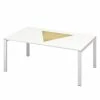EasyOffice by Paperflow Schreibtisch easyDesk Classic Chic I - Weiß / Gold - Breite: 160 cm -Möbel Verkäufe 2024 1000166711 190326 14004700056 IMAGE P000000001000166711