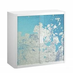 EasyOffice by Paperflow Aktenschrank easyOffice Industrial III - Kunststoff - Weiß