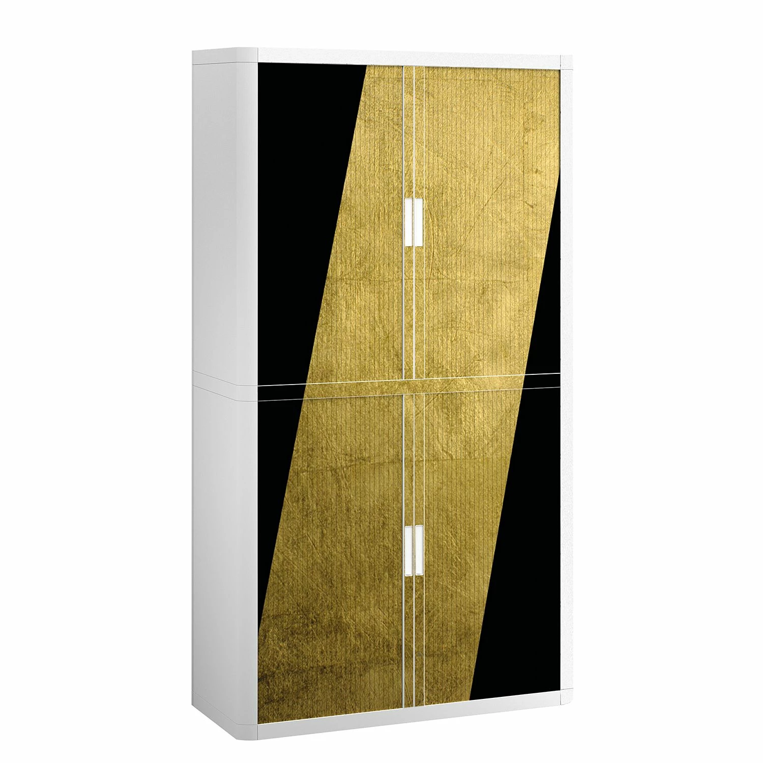 EasyOffice by Paperflow Aktenschrank easyOffice Classic Chic V - Kunststoff - Gold / Weiß 3 EasyOffice by Paperflow Aktenschrank easyOffice Classic Chic V - Kunststoff - Gold / Weiß