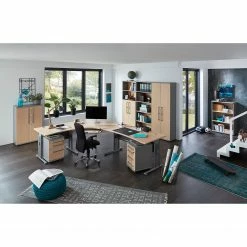 Germania Aktenregal Avero I - Ahorn Dekor / Silber -Möbel Verkäufe 2024 1000166770 190329 13032700133 MOOD GALLERYIMAGES P000000001000166770 mood