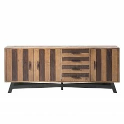 Ars manufacti Sideboard Tamati II - Pinie massiv / Eisen - Pinie / Schwarz -Möbel Verkäufe 2024 1000166787 191011 15391700011 DETAILS P000000001000166787