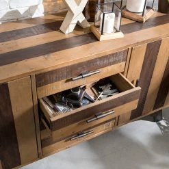 Ars manufacti Sideboard Tamati II - Pinie massiv / Eisen - Pinie / Schwarz -Möbel Verkäufe 2024 1000166787 200117 06085800010 MOOD DETAILS P000000001000166787 mood