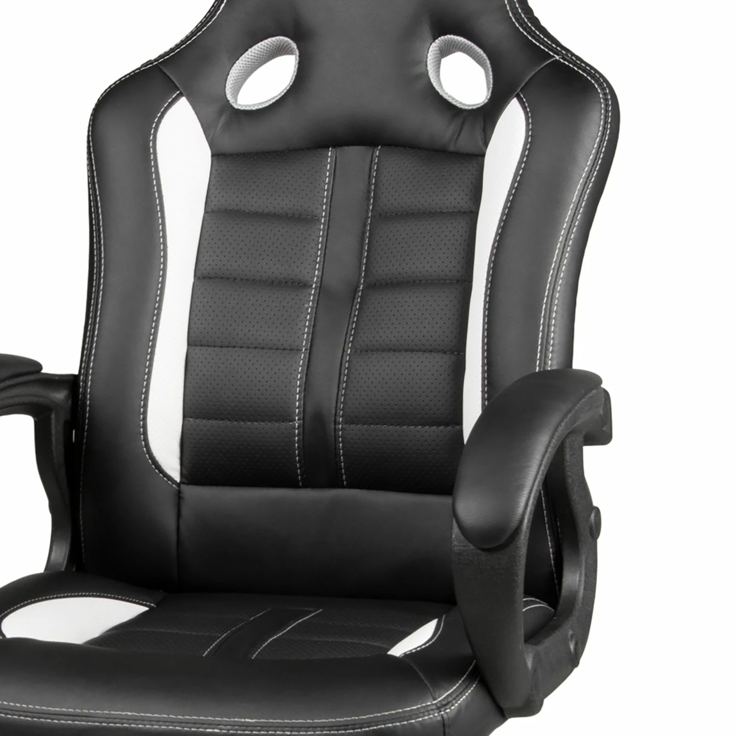Duo Collection Gaming Chair Fabio - Kunstleder / Kunststoff - Schwarz / Weiß 4 Duo Collection Gaming Chair Fabio - Kunstleder / Kunststoff - Schwarz / Weiß – Bild 2