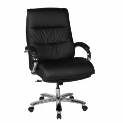 Duo Collection Chefsessel Frederico 180 kg - Kunstleder / Metall - Schwarz / Chrom -Möbel Verkäufe 2024 1000168581 190527 07004700002 GALLERYIMAGES P000000001000168581