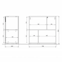 Germania Hängeregal Coruna - Eiche Grandson Dekor -Möbel Verkäufe 2024 1000168918 190403 11352800005 GALLERYIMAGES P000000001000168918