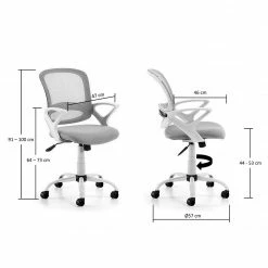 Loftscape Bürodrehstuhl Douglin - Mesh / Kunststoff - Hellgrau / Weiß -Möbel Verkäufe 2024 1000169156 190403 08303700006 GALLERYIMAGES P000000001000169156