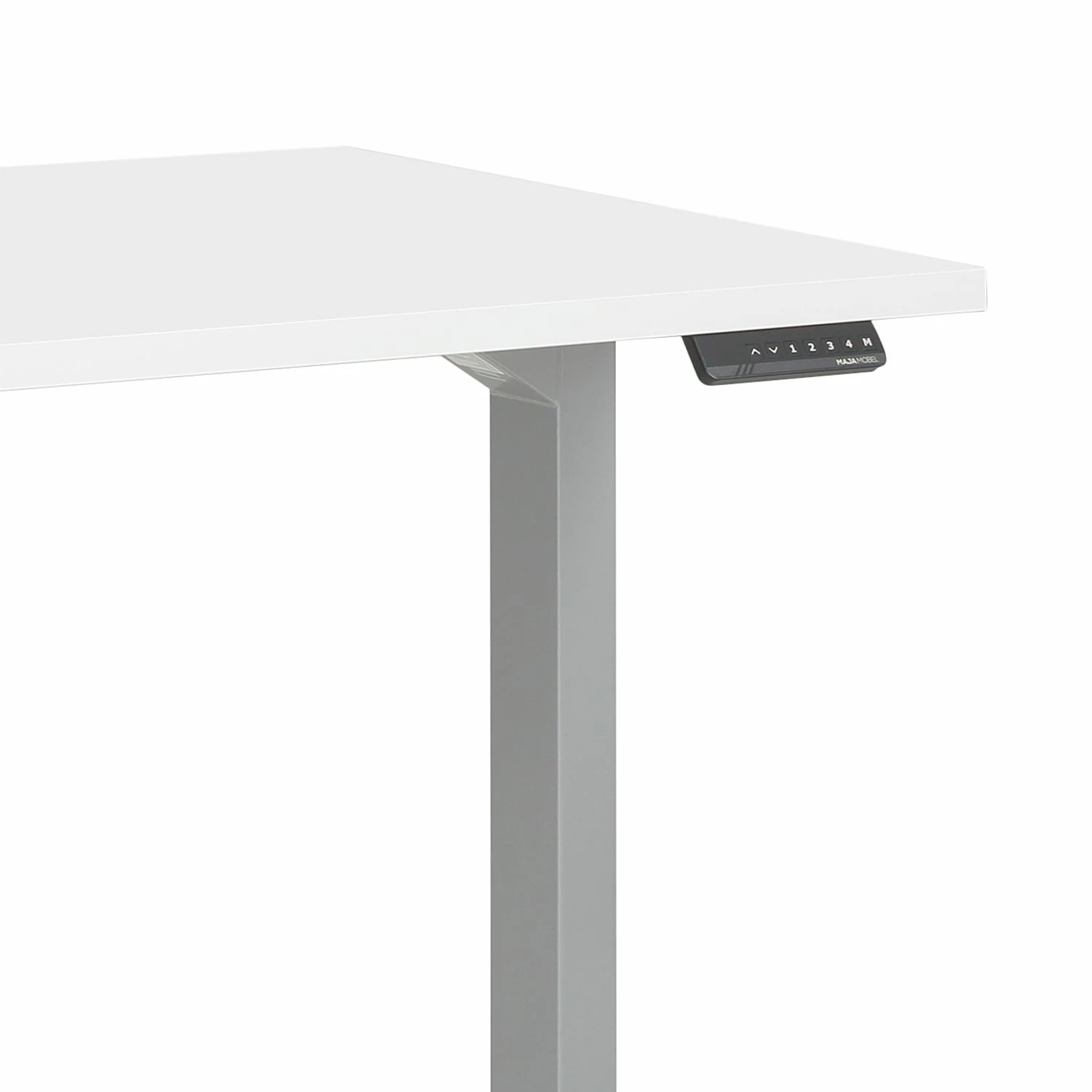 Maja Möbel Schreibtisch eDJUST III - Weiß / Platingrau 7 Maja Möbel Schreibtisch eDJUST III - Weiß / Platingrau – Bild 5