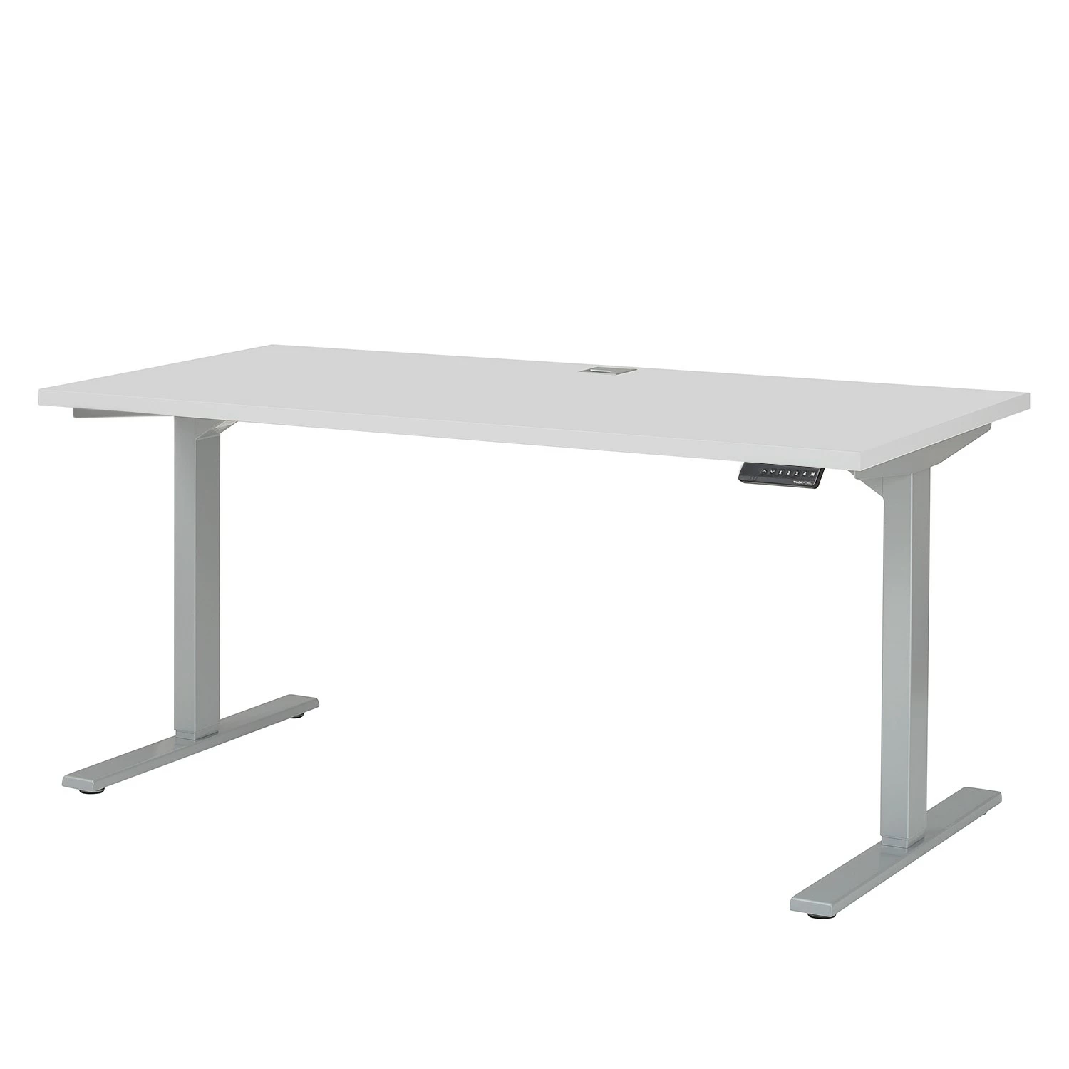 Maja Möbel Schreibtisch eDJUST III - Hellgrau / Platingrau 3 Maja Möbel Schreibtisch eDJUST III - Hellgrau / Platingrau