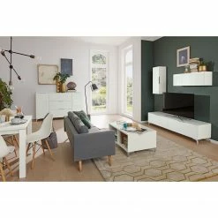 Maja Möbel Sideboard Shino IV - Glas Weiß / Weiß -Möbel Verkäufe 2024 1000170646 190418 12394300201 MOOD GALLERYIMAGES P000000001000170646 mood