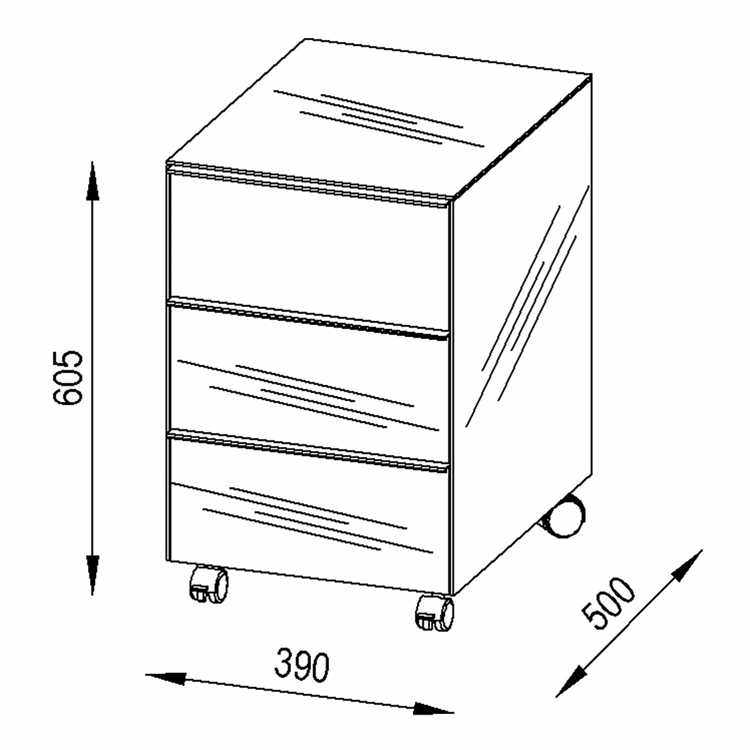 Maja Möbel Rollcontainer YES - Weiß 7 Maja Möbel Rollcontainer YES - Weiß – Bild 5