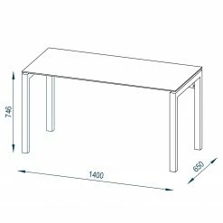 Maja Möbel Schreibtisch Cotia - Eiche Riviera Dekor -Möbel Verkäufe 2024 1000172781 190510 08430300034 GALLERYIMAGES P000000001000172781