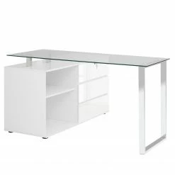 Maja Möbel Schreibtisch Hjerm - Hochglanz Weiß / Matt Weiß -Möbel Verkäufe 2024 1000172792 190510 08430500068 GALLERYIMAGES P000000001000172792