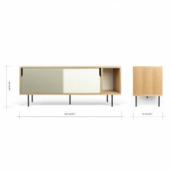 Temahome Sideboard Noa II - Weiß / Steingrau - Eiche -Möbel Verkäufe 2024 1000172913 190426 18200500131 GALLERYIMAGES P000000001000172913