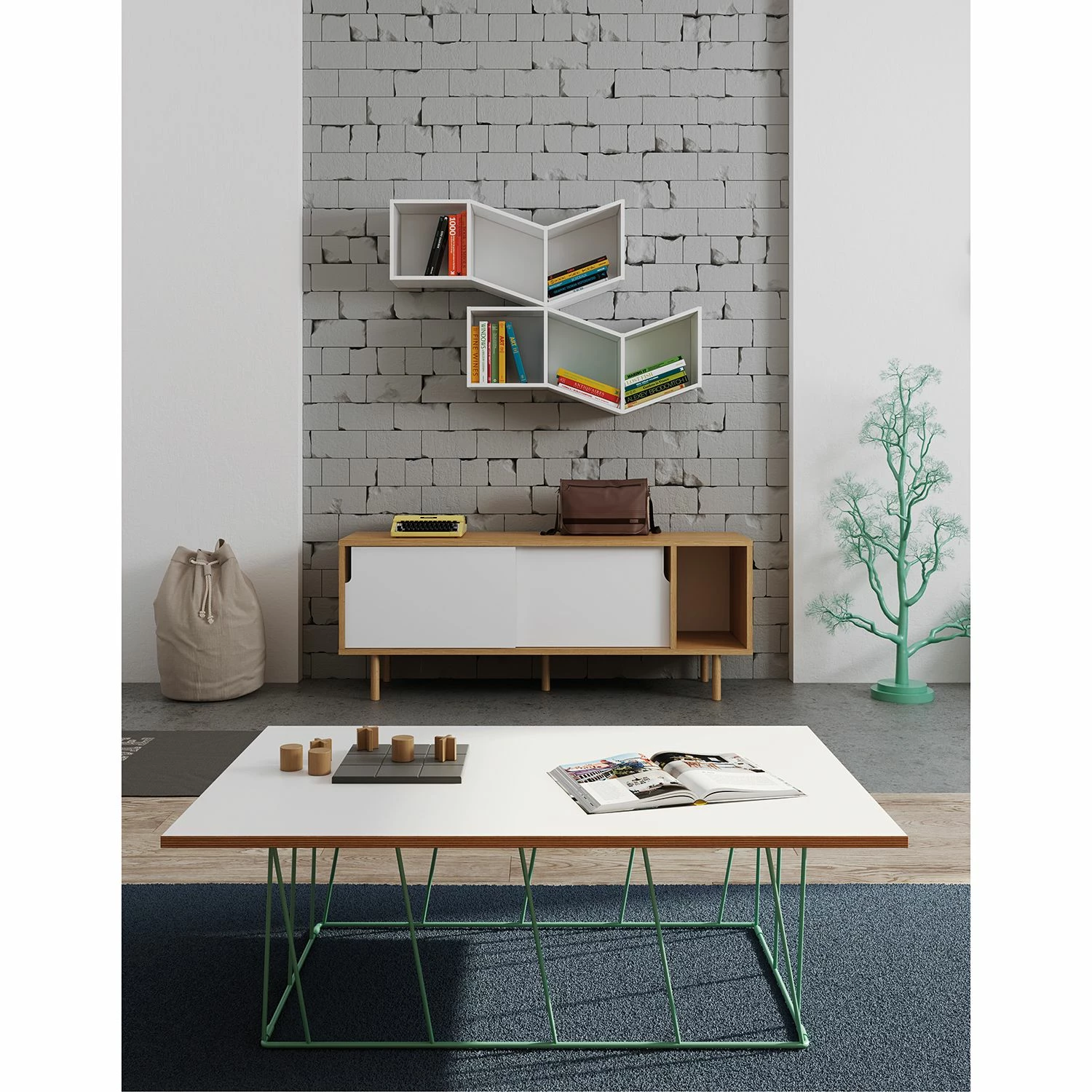 Temahome Sideboard Noa I - Weiß - Eiche 4 Temahome Sideboard Noa I - Weiß - Eiche – Bild 2