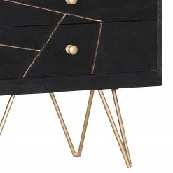 Jack & Alice Regal Towa - Akazie massiv / Metall - Schwarz / Gold -Möbel Verkäufe 2024 1000172964 190503 07493700073 GALLERYIMAGES P000000001000172964