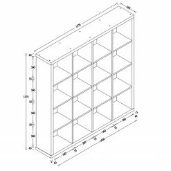 KiYDOO Regal Shelfy II - Weiß - Breite: 158 cm -Möbel Verkäufe 2024 1000173851 191106 15233200027 SKETCH DETAILS P000000001000173851 sketch