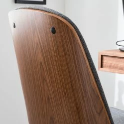 Studio Copenhagen Bürodrehstuhl Ganalu I - Webstoff / Stahl - Grau / Walnuss -Möbel Verkäufe 2024 1000176722 190614 12071800114 GALLERYIMAGES P000000001000176722