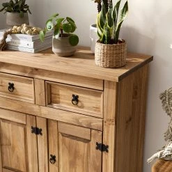 Maison Belfort Sideboard Finca Rustica - Kiefer massiv - Kiefer Natur -Möbel Verkäufe 2024 1000178001 210504 11213900002 MOOD DETAILS P000000001000178001 mood