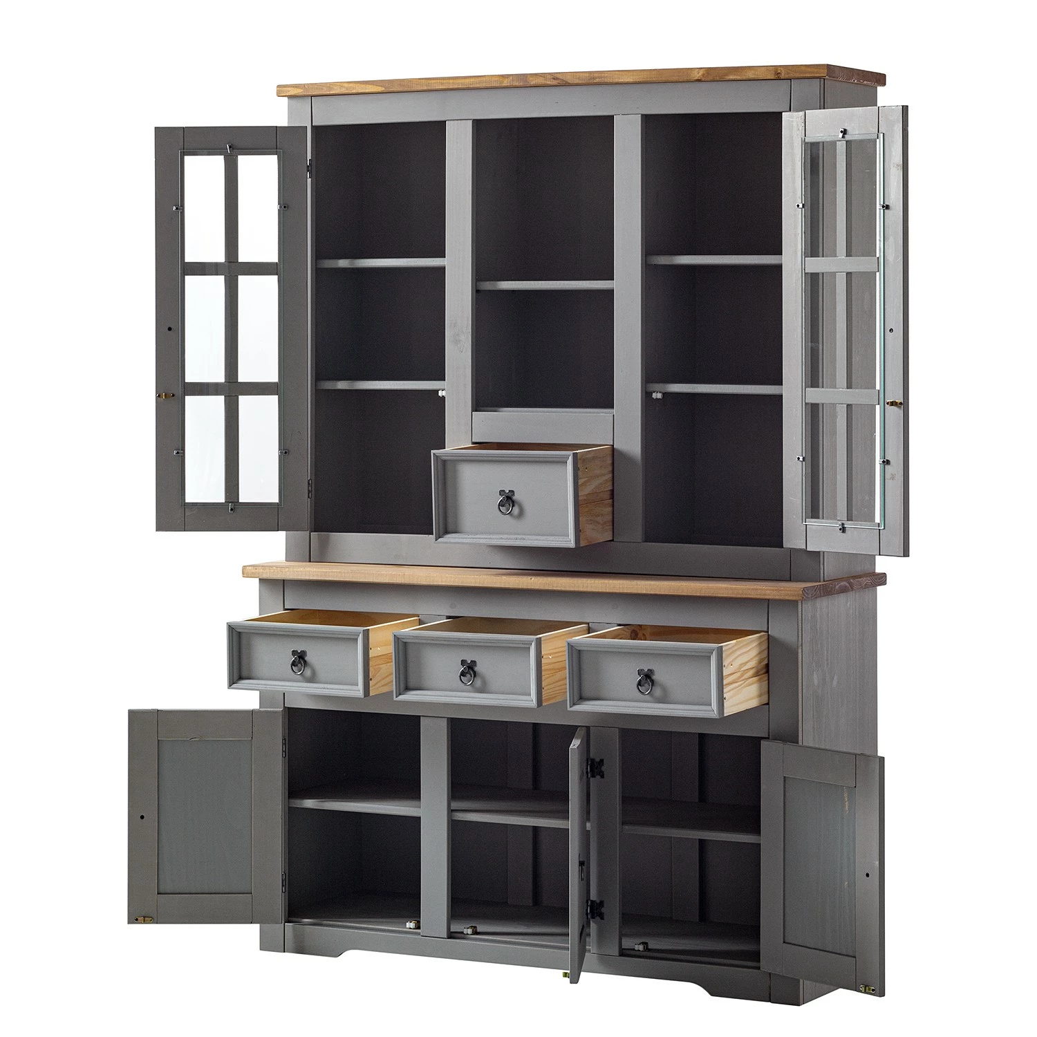 Maison Belfort Sideboard Finca Rustica - Kiefer massiv - Kiefer Grau 20 Maison Belfort Sideboard Finca Rustica - Kiefer massiv - Kiefer Grau – Bild 18