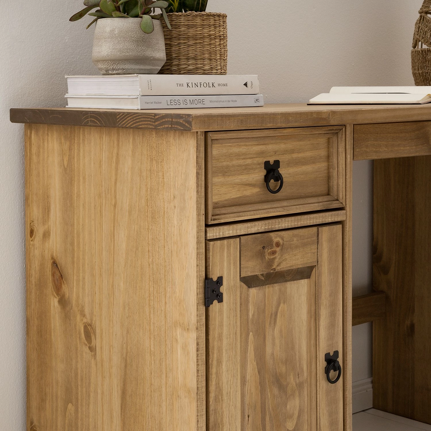 Maison Belfort Schreibtisch Finca Rustica I - Kiefer massiv - Kiefer Natur 13 Maison Belfort Schreibtisch Finca Rustica I - Kiefer massiv - Kiefer Natur – Bild 11