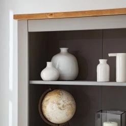 Maison Belfort Bücherregal Finca Rustica - Kiefer massiv - Kiefer Grau -Möbel Verkäufe 2024 1000178042 200507 14181000003 DETAILS P000000001000178042