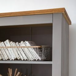 Maison Belfort Bücherregal Finca Rustica - Kiefer massiv - Kiefer Grau -Möbel Verkäufe 2024 1000178042 200507 14181100004 DETAILS P000000001000178042