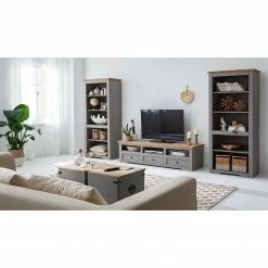 Maison Belfort Bücherregal Finca Rustica - Kiefer massiv - Kiefer Grau -Möbel Verkäufe 2024 1000178042 200518 16394600002 MOOD DETAILS P000000001000178042 mood