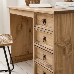 Maison Belfort Schreibtisch Finca Rustica II - Kiefer massiv - Kiefer Natur -Möbel Verkäufe 2024 1000178045 200507 14224700003 DETAILS P000000001000178045