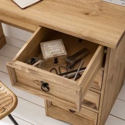 Maison Belfort Schreibtisch Finca Rustica II - Kiefer massiv - Kiefer Natur -Möbel Verkäufe 2024 1000178045 200507 14224800004 DETAILS P000000001000178045