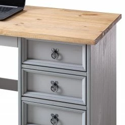 Maison Belfort Schreibtisch Finca Rustica I - Kiefer massiv - Kiefer Grau -Möbel Verkäufe 2024 1000178057 200422 06412300045 DETAILS P000000001000178057