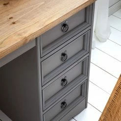 Maison Belfort Schreibtisch Finca Rustica I - Kiefer massiv - Kiefer Grau -Möbel Verkäufe 2024 1000178057 200507 14282300010 DETAILS P000000001000178057