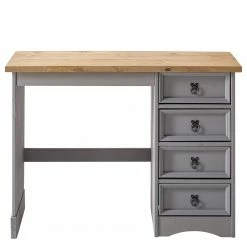 Maison Belfort Schreibtisch Finca Rustica II - Kiefer massiv - Kiefer Grau -Möbel Verkäufe 2024 1000178064 200422 06412500047 DETAILS P000000001000178064