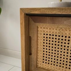 Ars manufacti TV-Lowboard Vina - Mango massiv / Wiener Geflecht - Mango / Schwarz -Möbel Verkäufe 2024 1000178070 200320 14034700007 DETAILS P000000001000178070