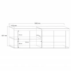 LC Spa Sideboard Easy III - Hochglanz Weiß -Möbel Verkäufe 2024 1000178262 190807 07483700007 SKETCH DETAILS P000000001000178262 sketch